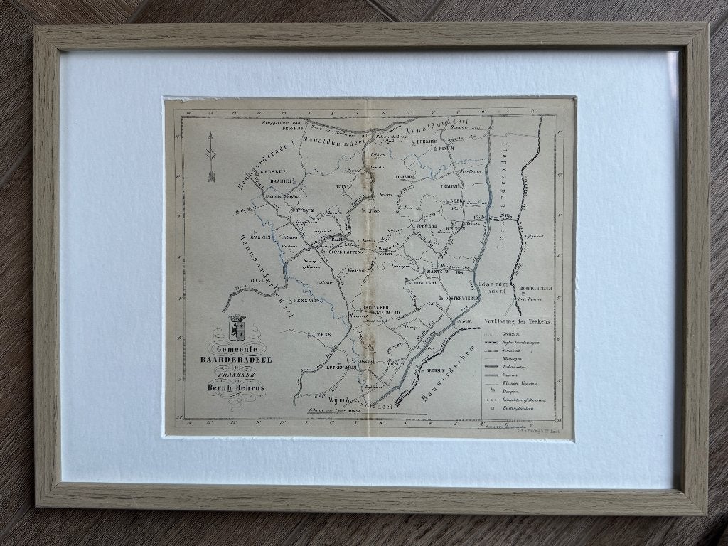 1861 - Baarderadeel - Friesland - Littenseradeel P0851-03, Ophalen of Verzenden, Ets, 1800 - 1899