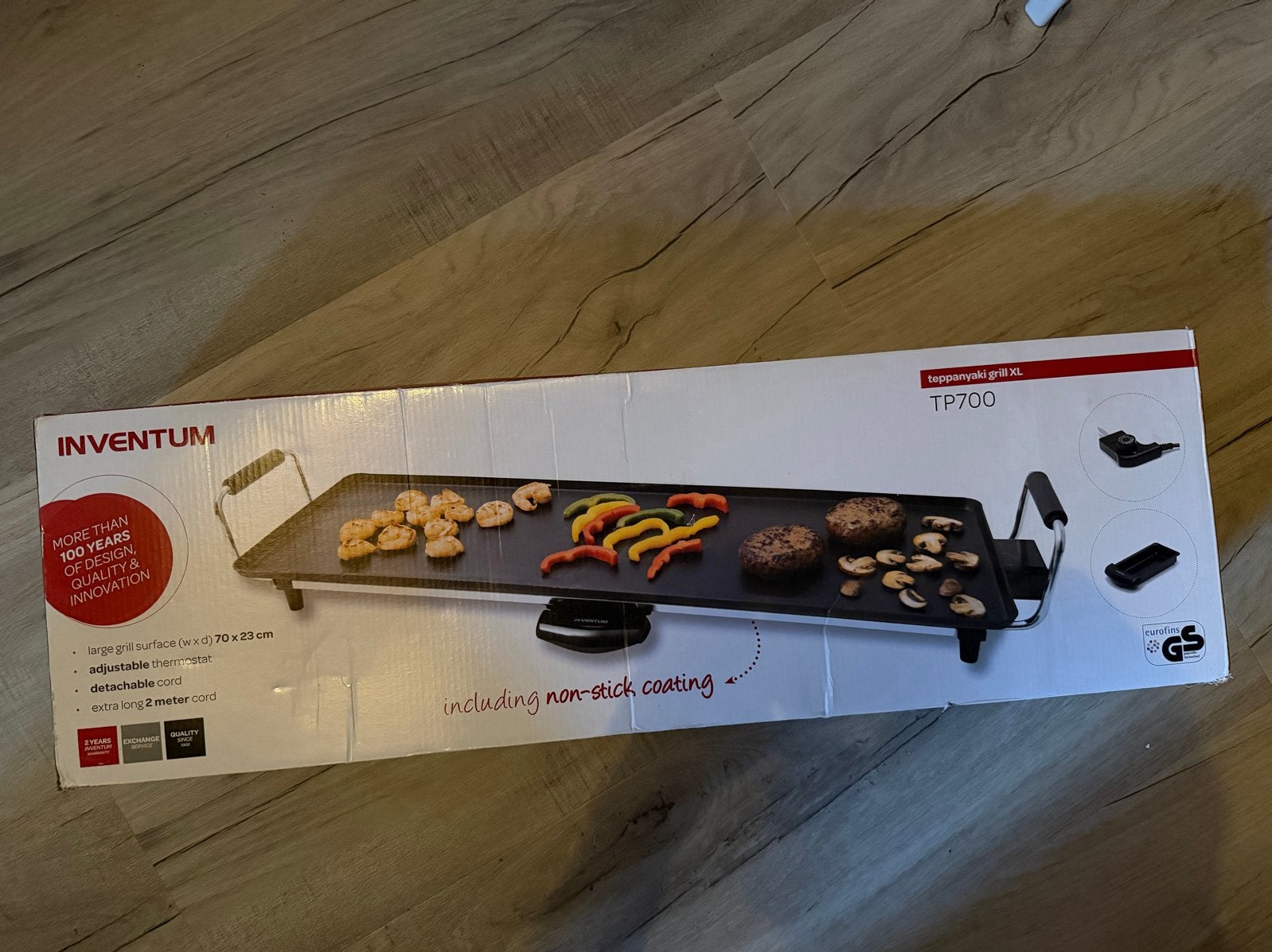 Inventum Teppanyaki Grill XL TP700 - Nieuw in doos, Witgoed en Apparatuur, Gourmetstellen, Ophalen of Verzenden, Nieuw