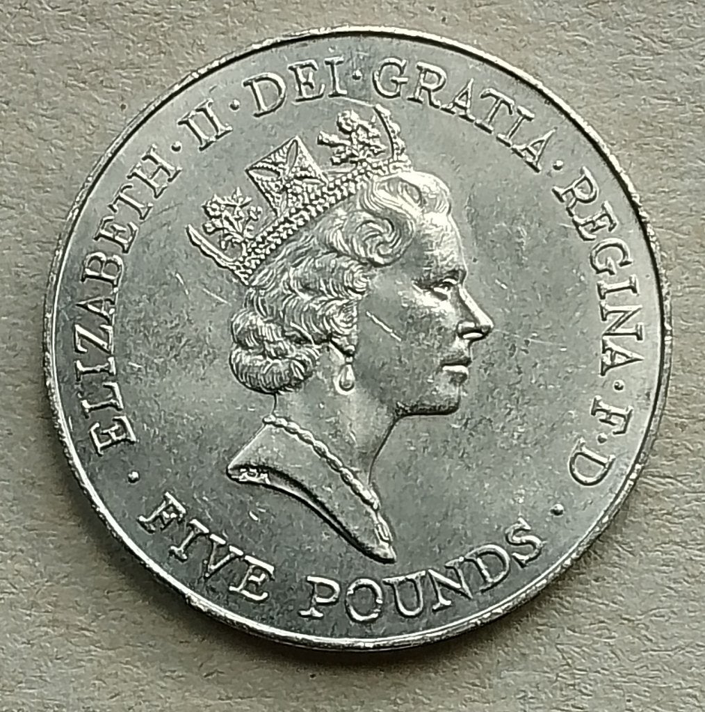 Engeland, 5 pounds ND (1996), Ophalen of Verzenden, Overige landen, Losse munt