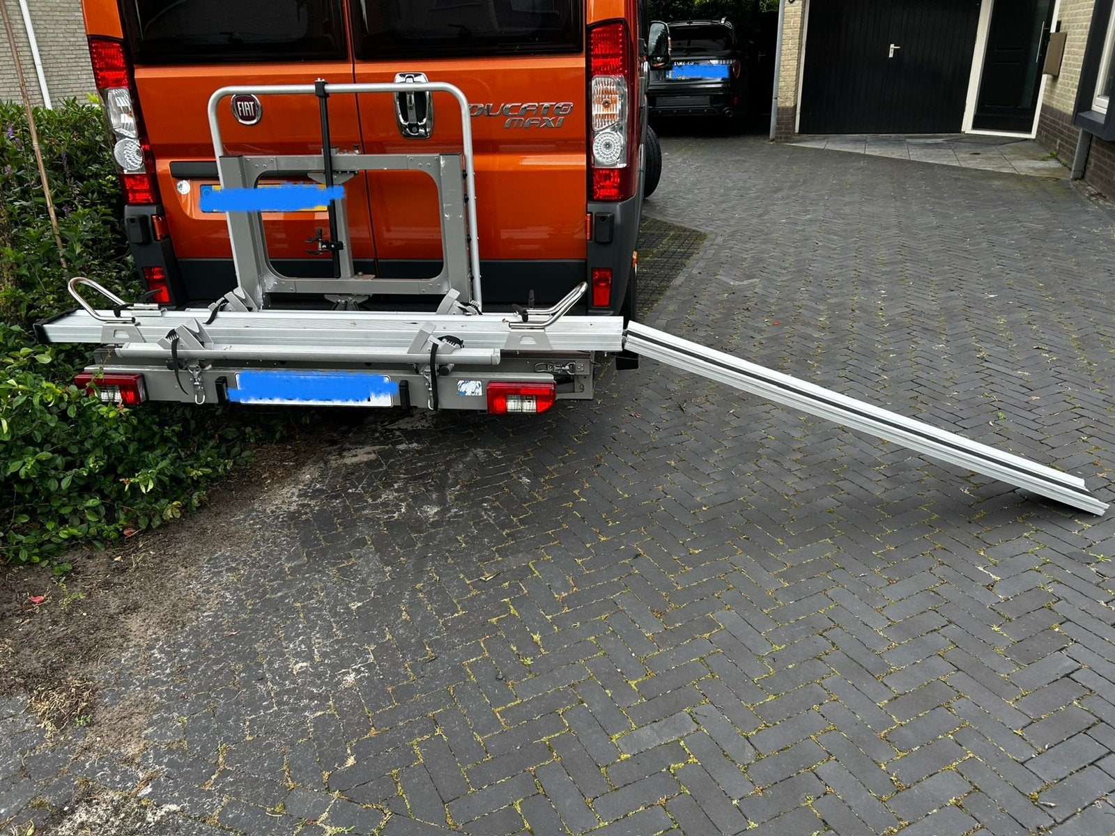 Scooter-/fietsendrager Fiat Ducato Adria buscamper, Caravans en Kamperen, Camper-accessoires, Ophalen, Gebruikt