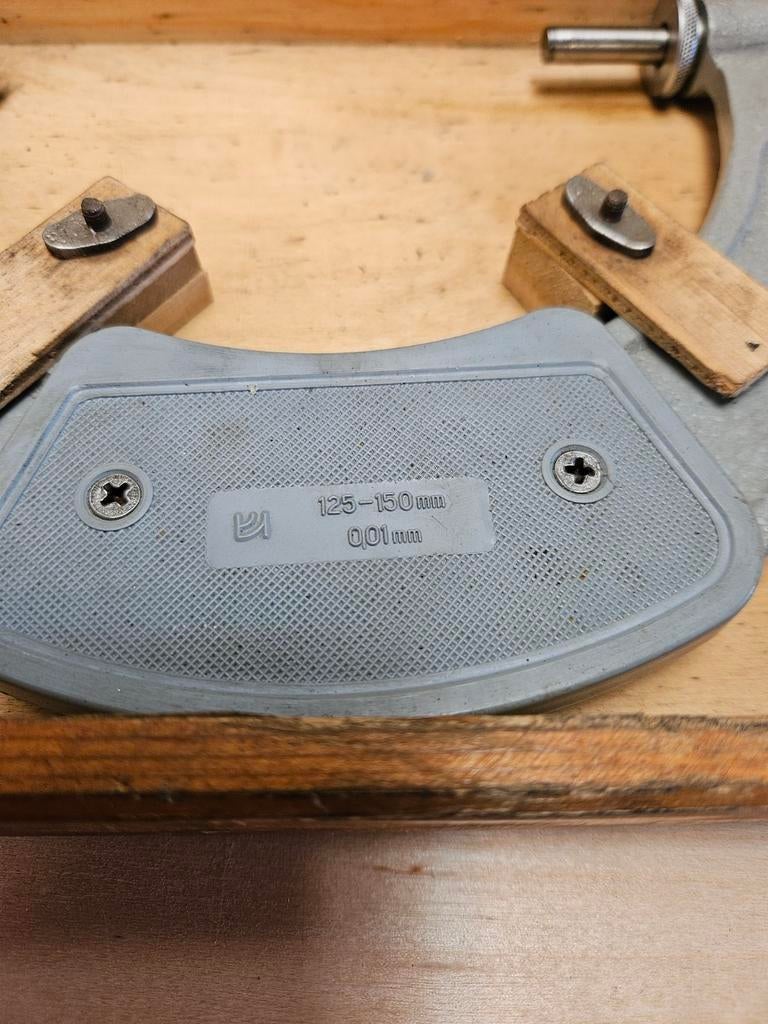 Micrometer 125-150 mm - Precisie Meetgereedschap, Gebruikt, Afstand, Onbekend, Ophalen of Verzenden