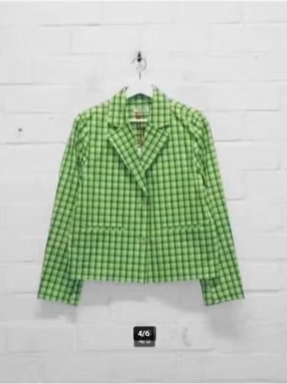 Just in Case - Prachtige geruite blazer maat 38 + 40 - Nieuw, Maat 38/40 (M), Nieuw, Ophalen of Verzenden, Groen