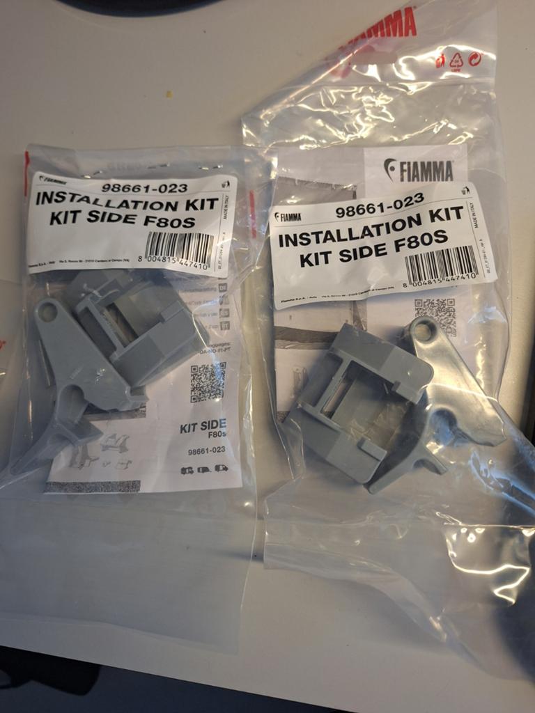 Fiamma F80S Zijmontage Installatie Kit (98661-023), Caravans en Kamperen, Ophalen of Verzenden, Nieuw