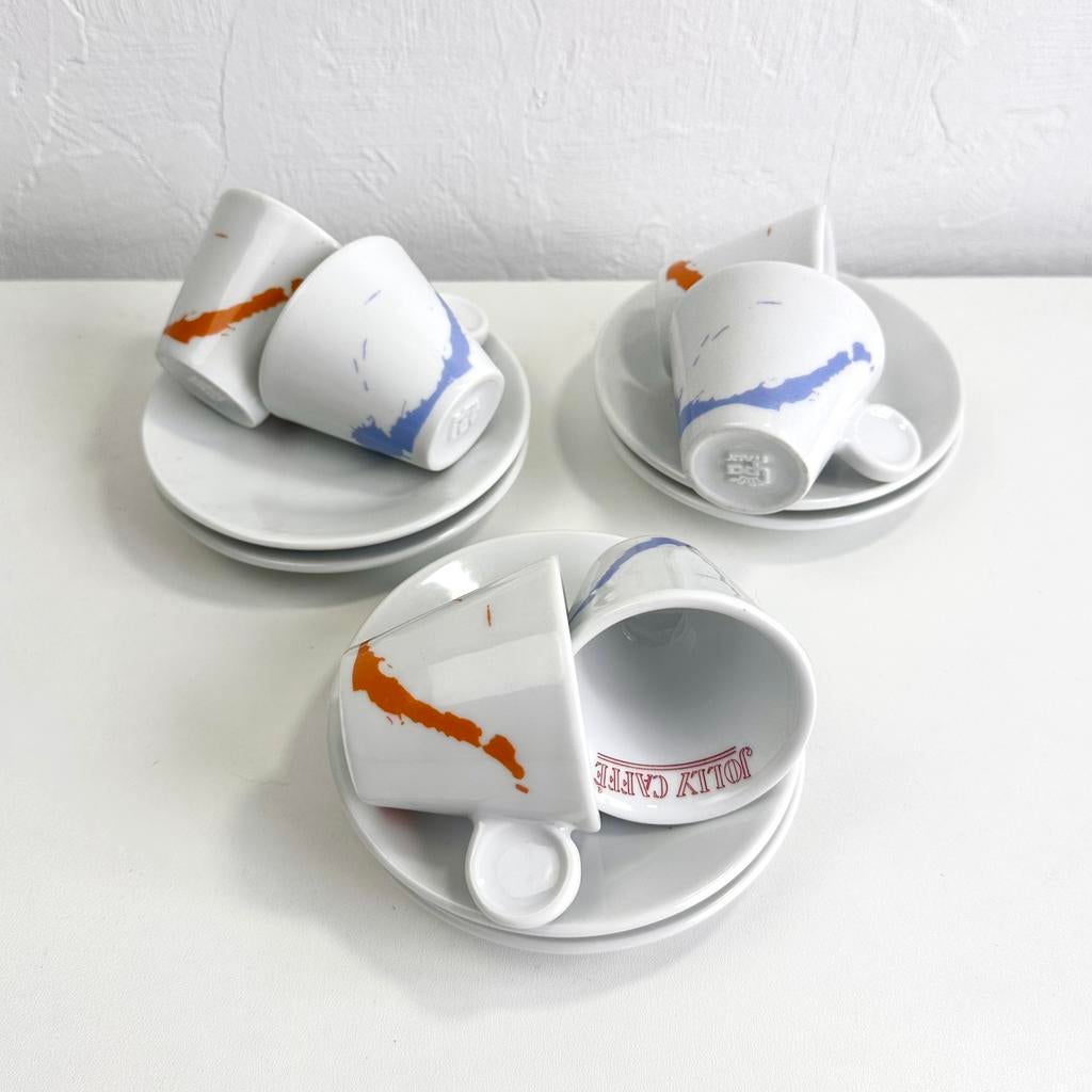 Italiaanse design | vintage Nespresso kopjes I set van 6, Huis en Inrichting, Keuken | Servies, D, Ophalen of Verzenden, Zo goed als nieuw