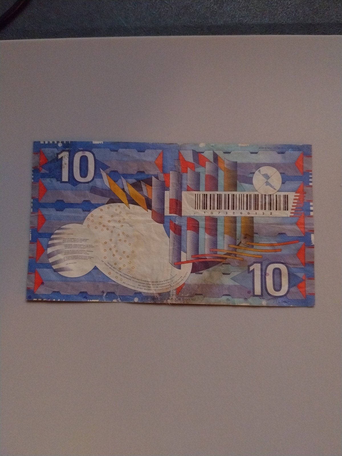 Nederlands Biljet van 10 Gulden de ijsvogel., Postzegels en Munten, Ophalen of Verzenden, 10 gulden