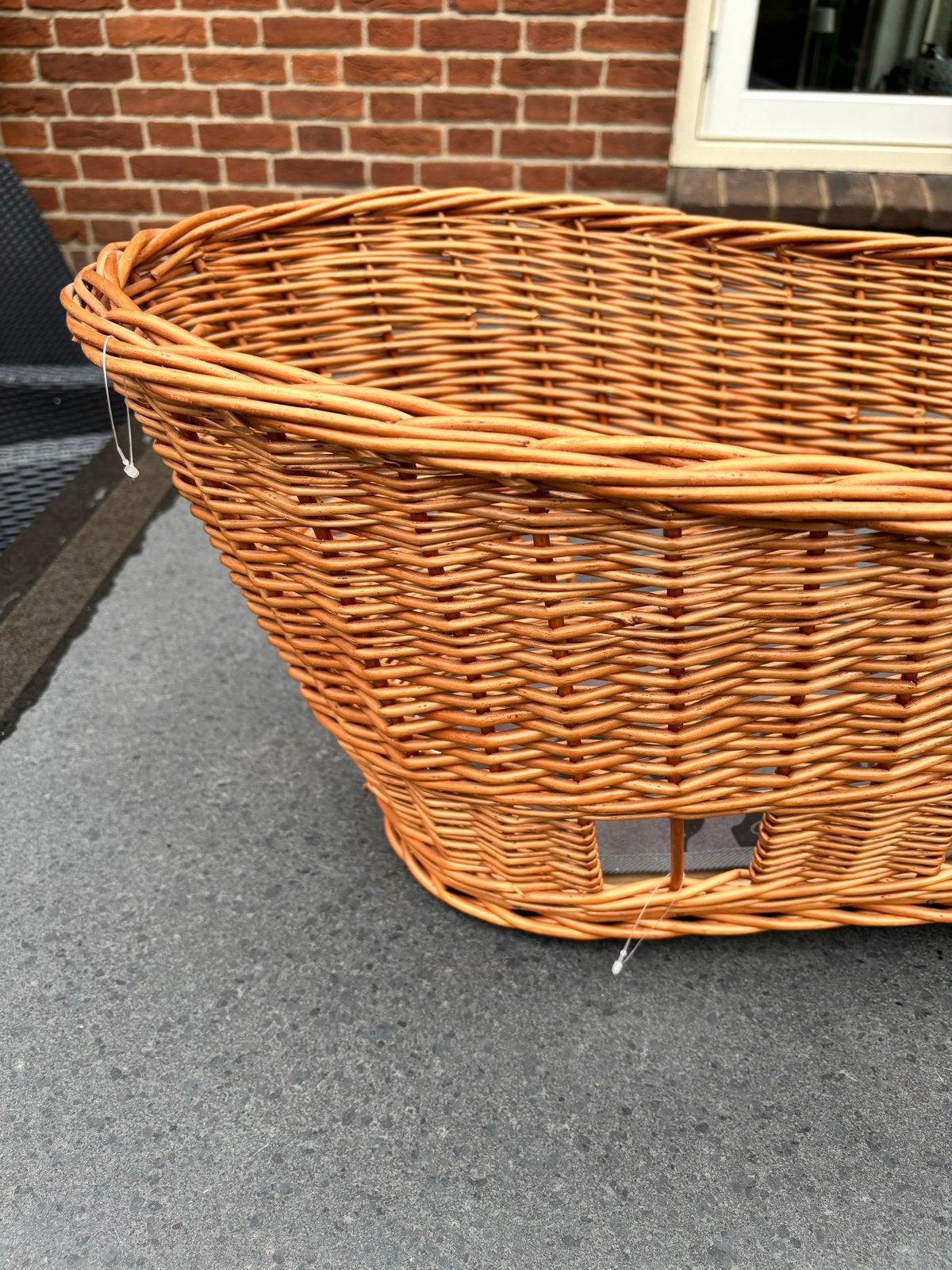 Nieuwe rieten fietsmand met kussen, Fietsen en Brommers, Ophalen, Nieuw, Fietsmand
