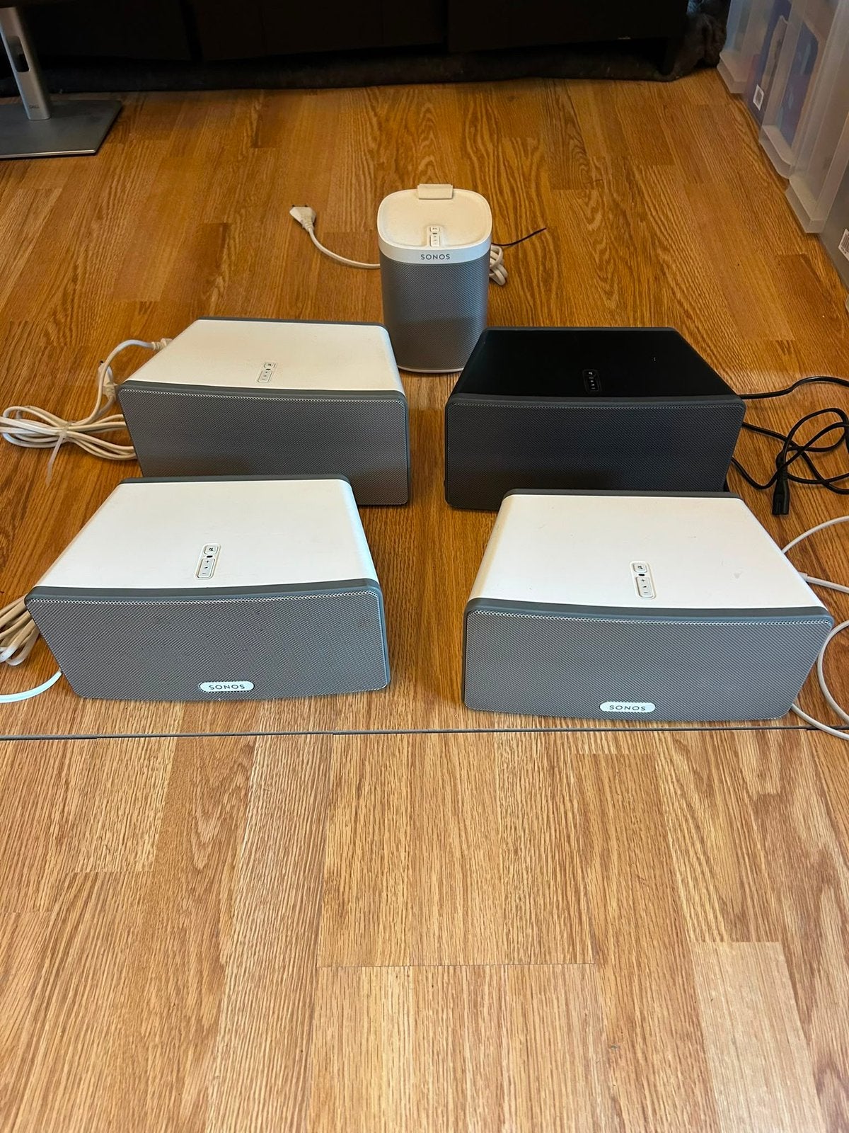 Sonos play 1 en play 3 set., Soundbar, Zo goed als nieuw, Overige spelers, Ophalen