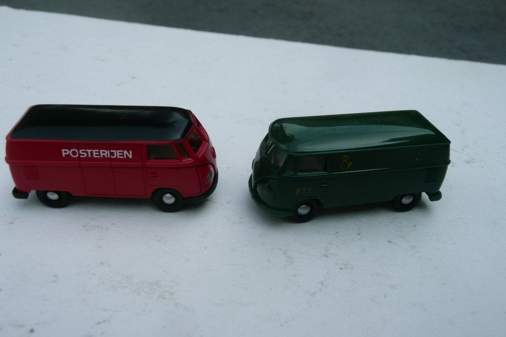 Brekina Volkswagen T1 PTT en Posterijen, Hobby en Vrije tijd, Ophalen of Verzenden, Zo goed als nieuw, Bus of Vrachtwagen, Brekina