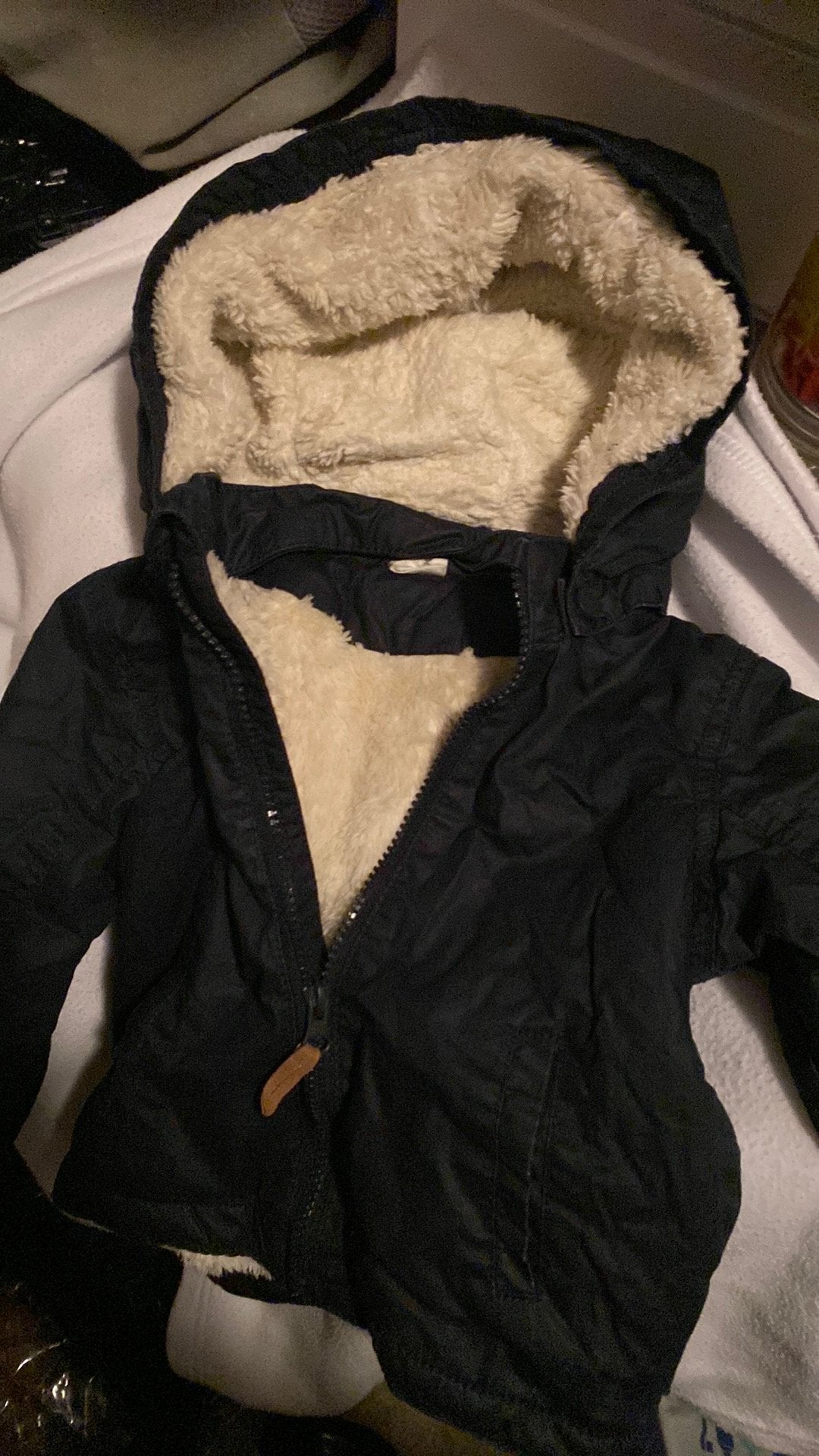 Baby jas h&m maat 86 met zachte voering, Ophalen, Zo goed als nieuw, Jongetje of Meisje, Jasje