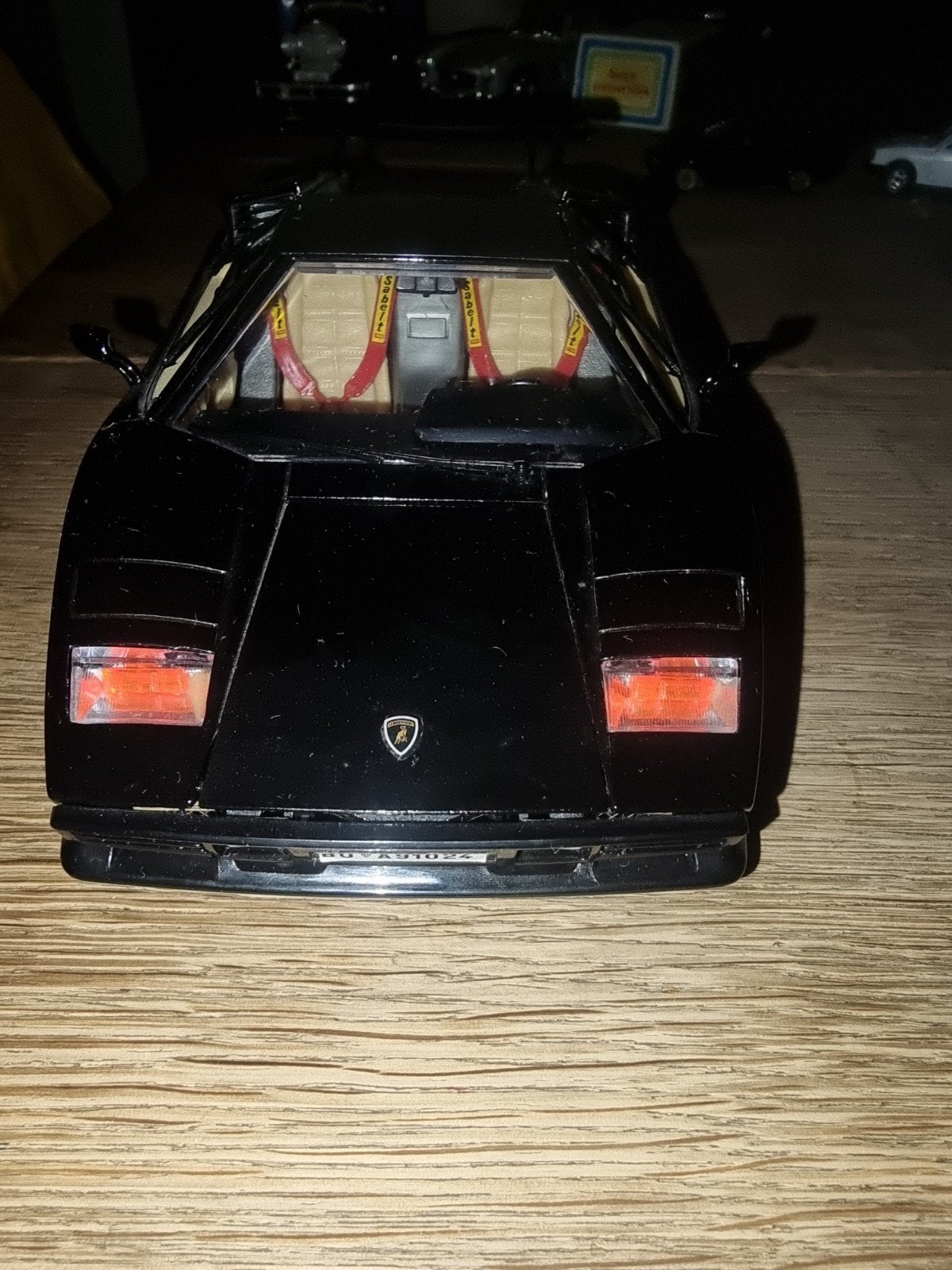 Burago Lamborghini Countach 1:18 - Zonder doos, Ophalen of Verzenden, Gebruikt, Auto, Bburago