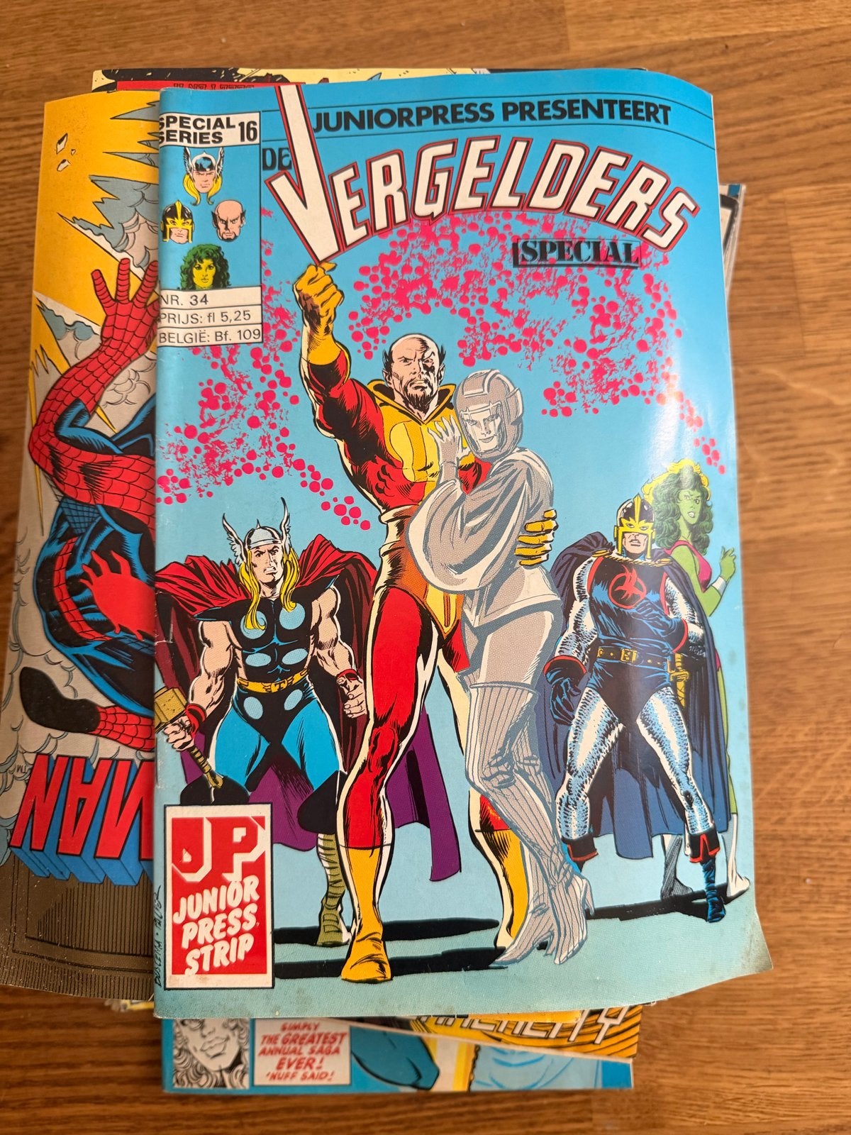 Grote collectie Marvel Juniorpress strips (20 stuks), Boeken, Meerdere comics, Ophalen of Verzenden, Gelezen, Amerika