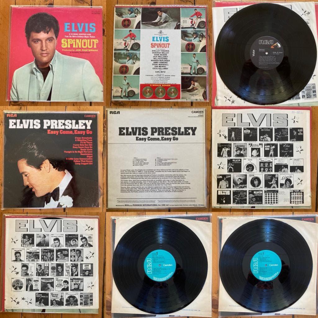 Twee Elvis Presley LP's Spinout & Easy Come Easy Go vinyl LP, Ophalen of Verzenden, Zo goed als nieuw, Overige formaten, Rock-'n-Roll