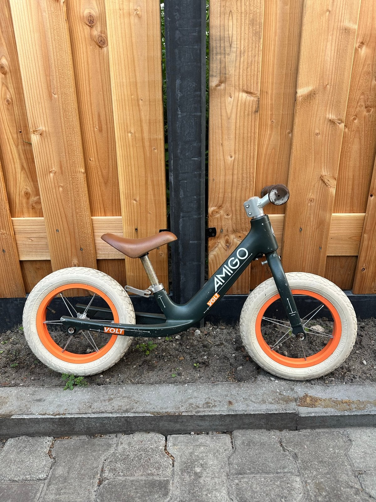 Amigo Volt loopfiets - Groen met oranje accenten, Ophalen, Gebruikt, Loopfiets