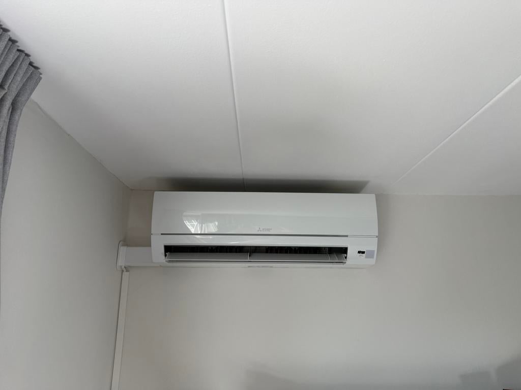 Mitsubishi airco inclusief montage, Ophalen, Verwarmen, 3 snelheden of meer, Zo goed als nieuw