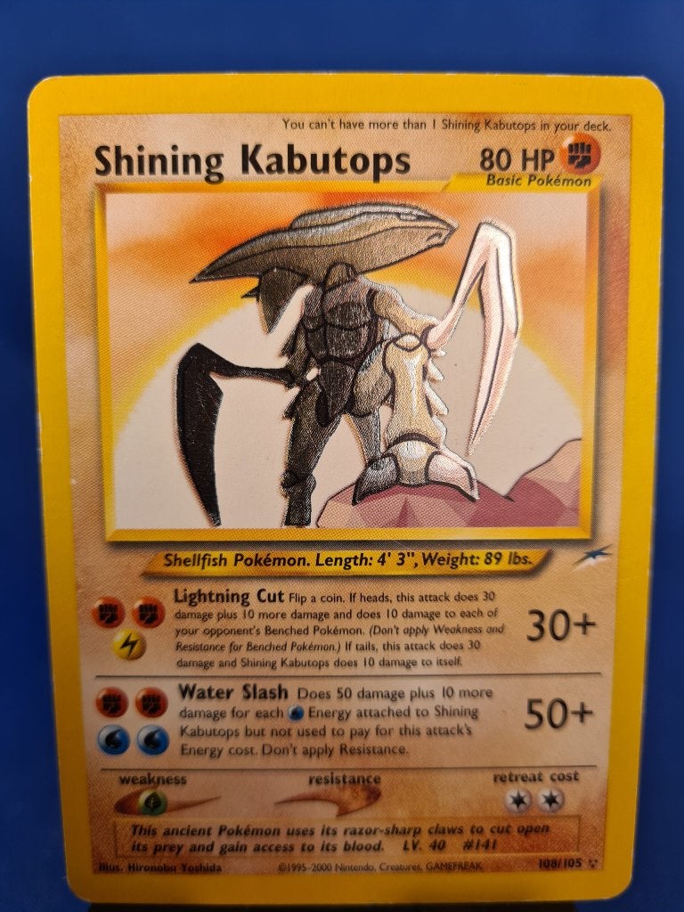 Shining Kabutops 108/105 - Neo Destiny, Verzenden, Gebruikt