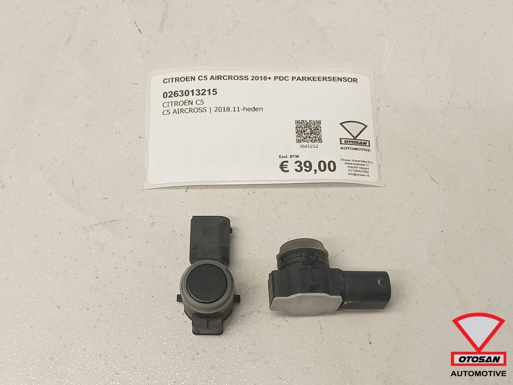 Citroen C5 Aircross 2018+ PDC 0263013215 Parkeersensor, Auto-onderdelen, Gebruikt, Citroën, Stellantis N.V., Ophalen of Verzenden