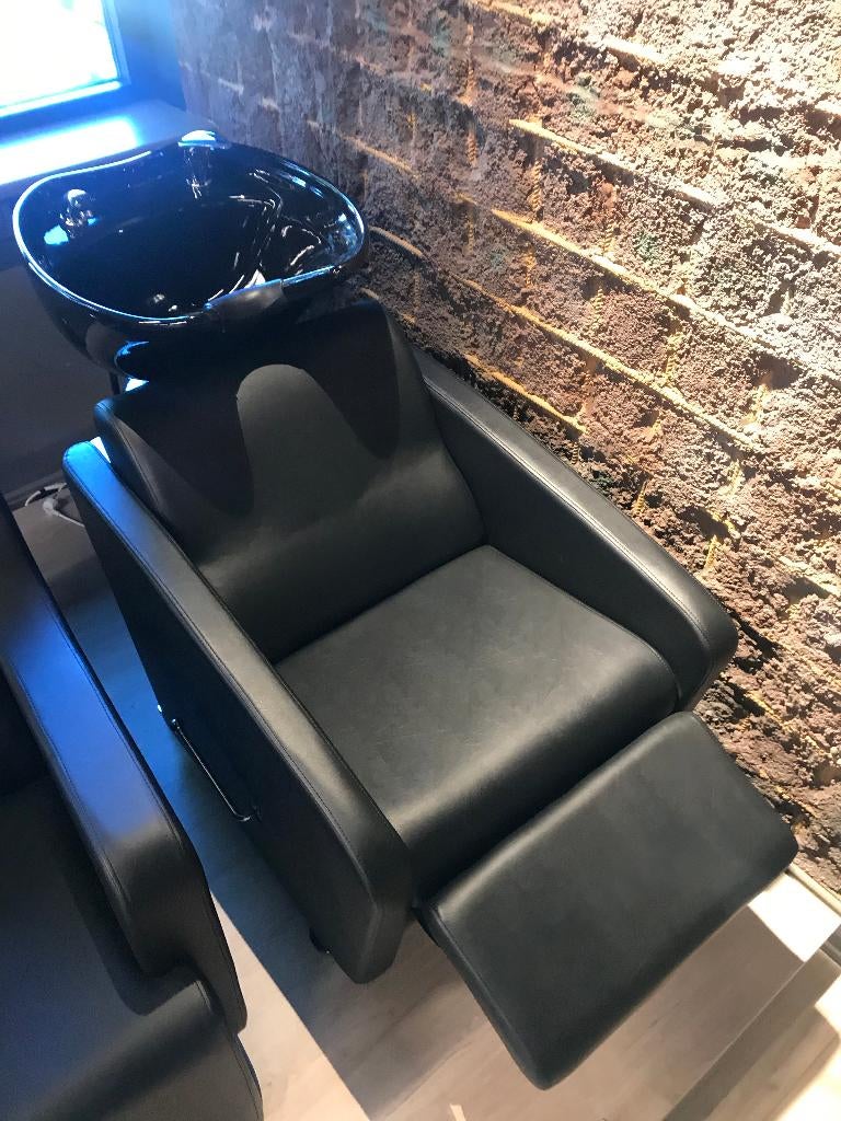 Wasunit kibo kappers wasbak was unit bak backwash salon, Overige materialen, Wasunit, Zwart, Nieuw
