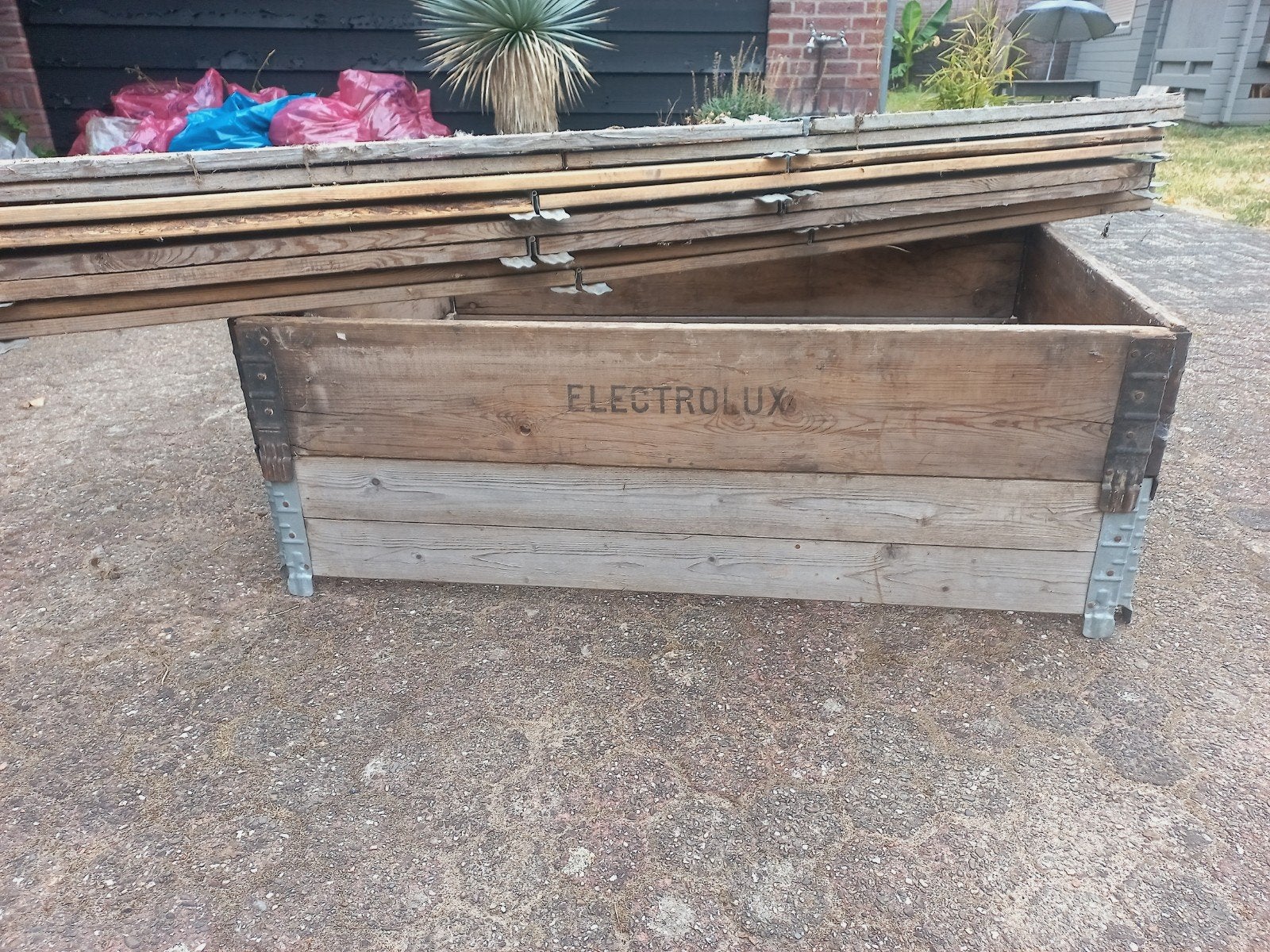 6 gebruikte pallet opzetranden, Ophalen, Gebruikt, 100 cm of meer, Opvouwbaar