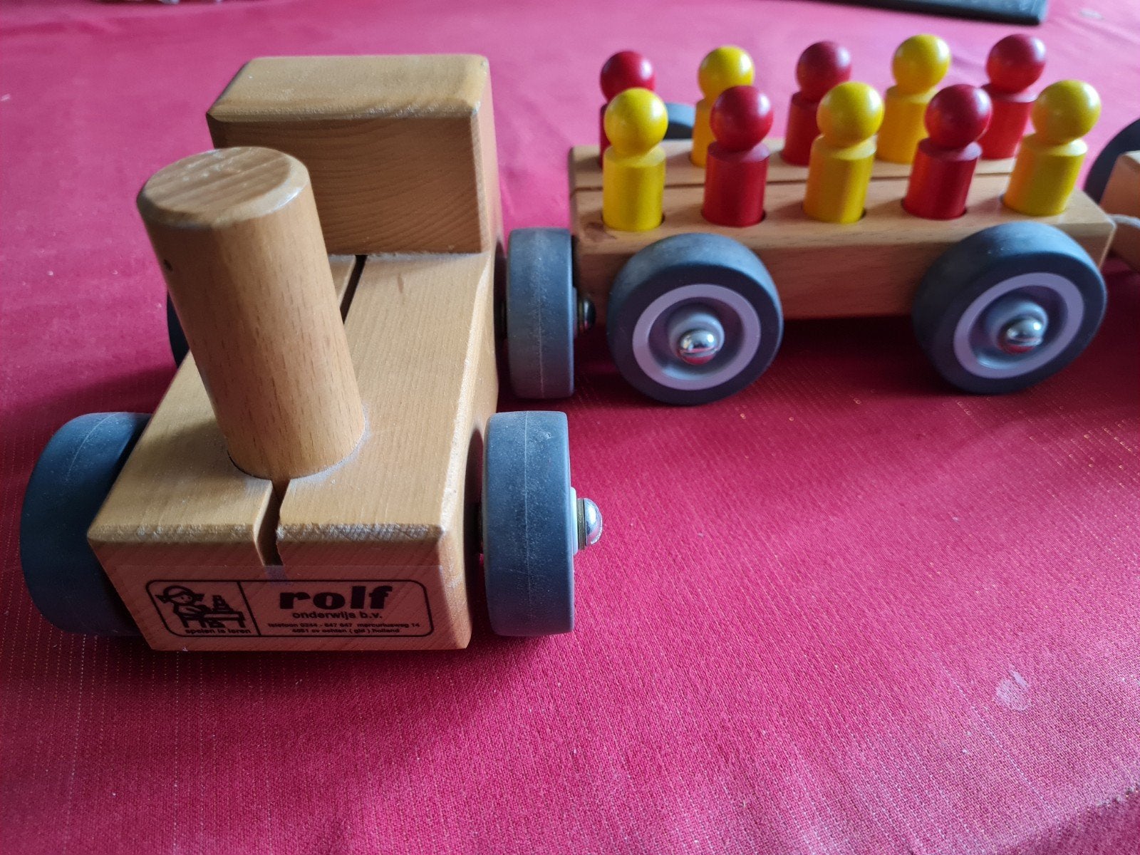 Houten speelgoed treintje., Ophalen of Verzenden