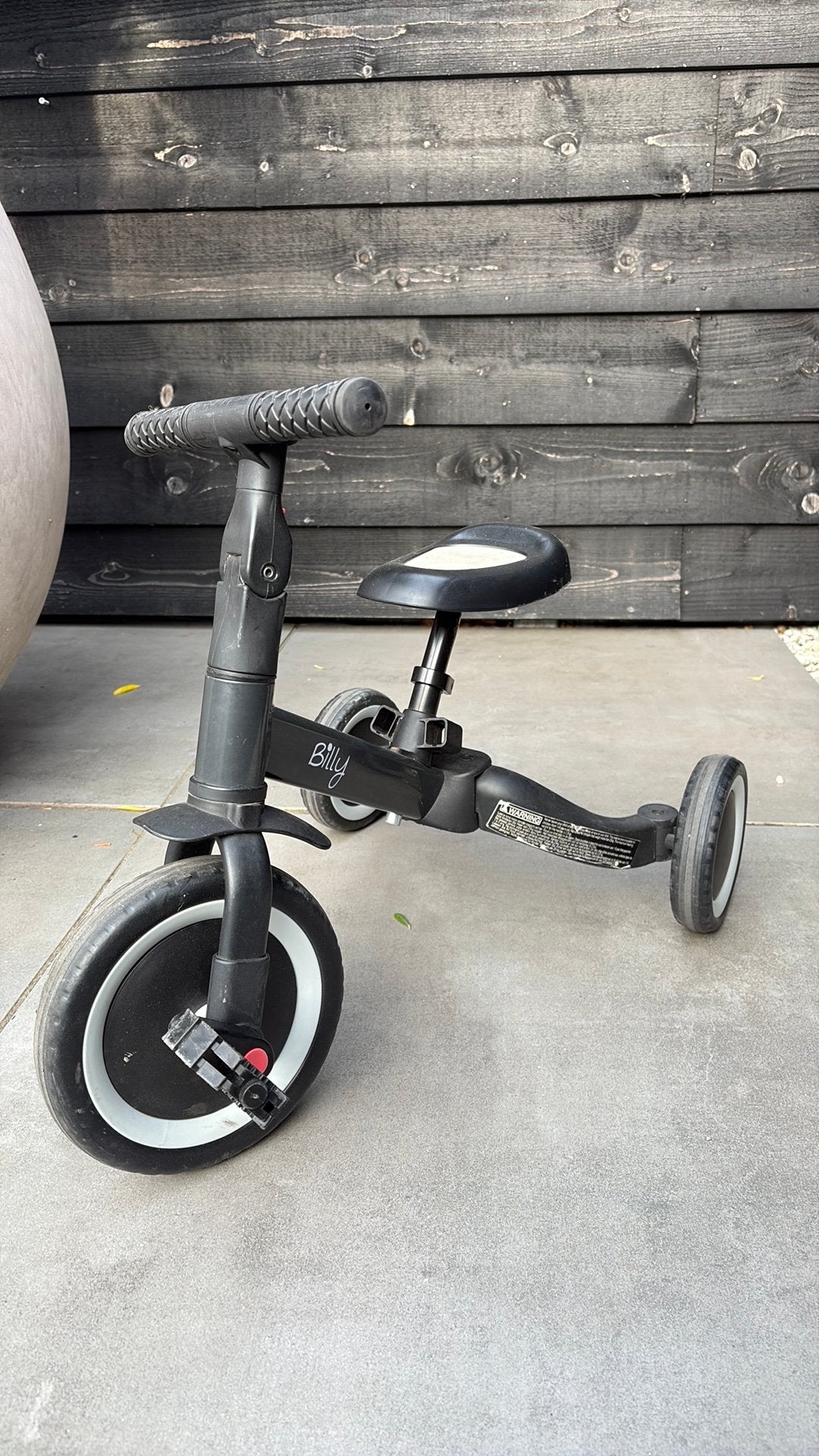 Driewieler / loopfiets billy verstelbaar, Ophalen, Zo goed als nieuw, Billy