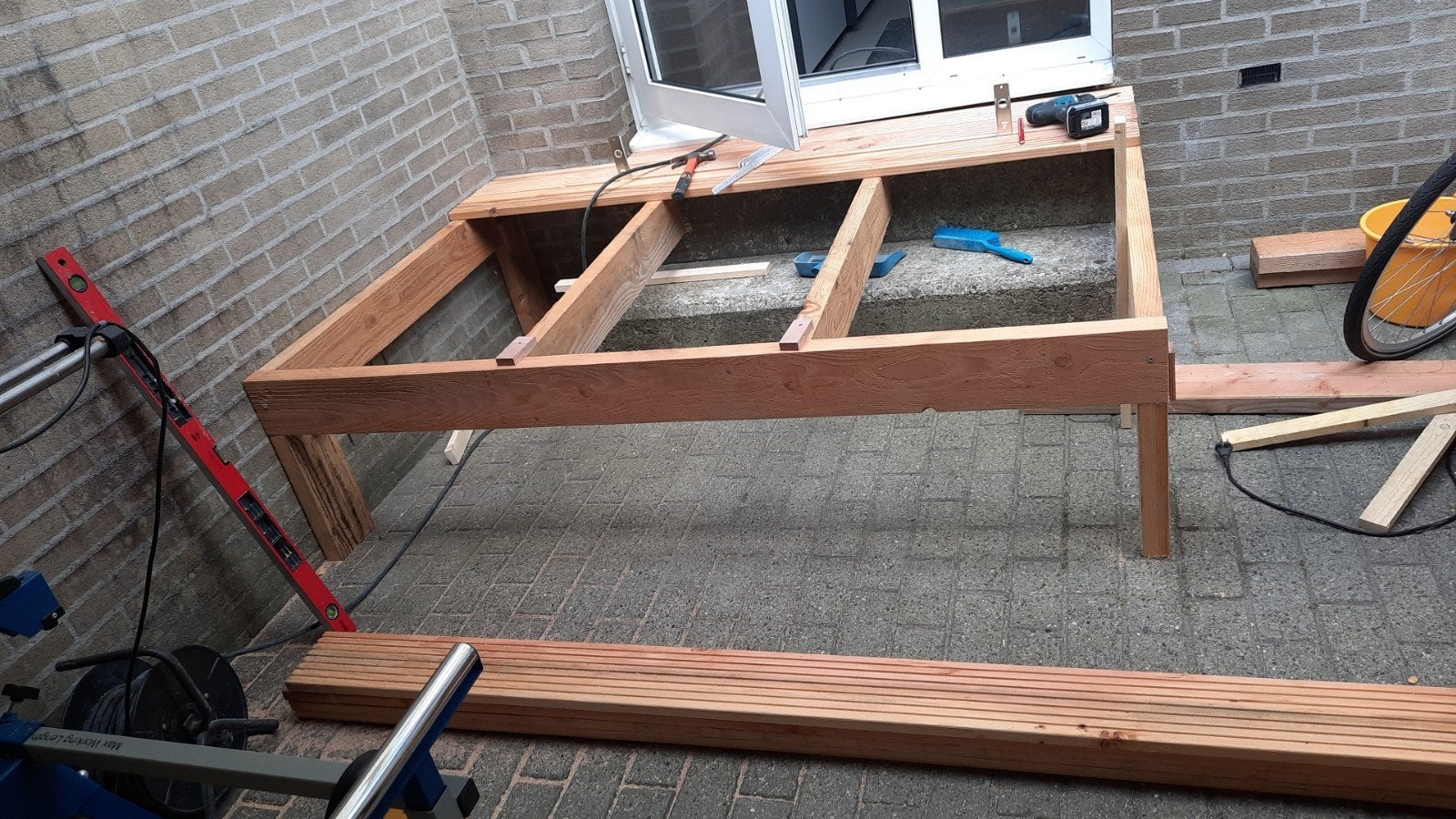 gezocht douglas 1 vlonderplank 5 meter, Ophalen, Plank, Overige houtsoorten, 50 mm of meer
