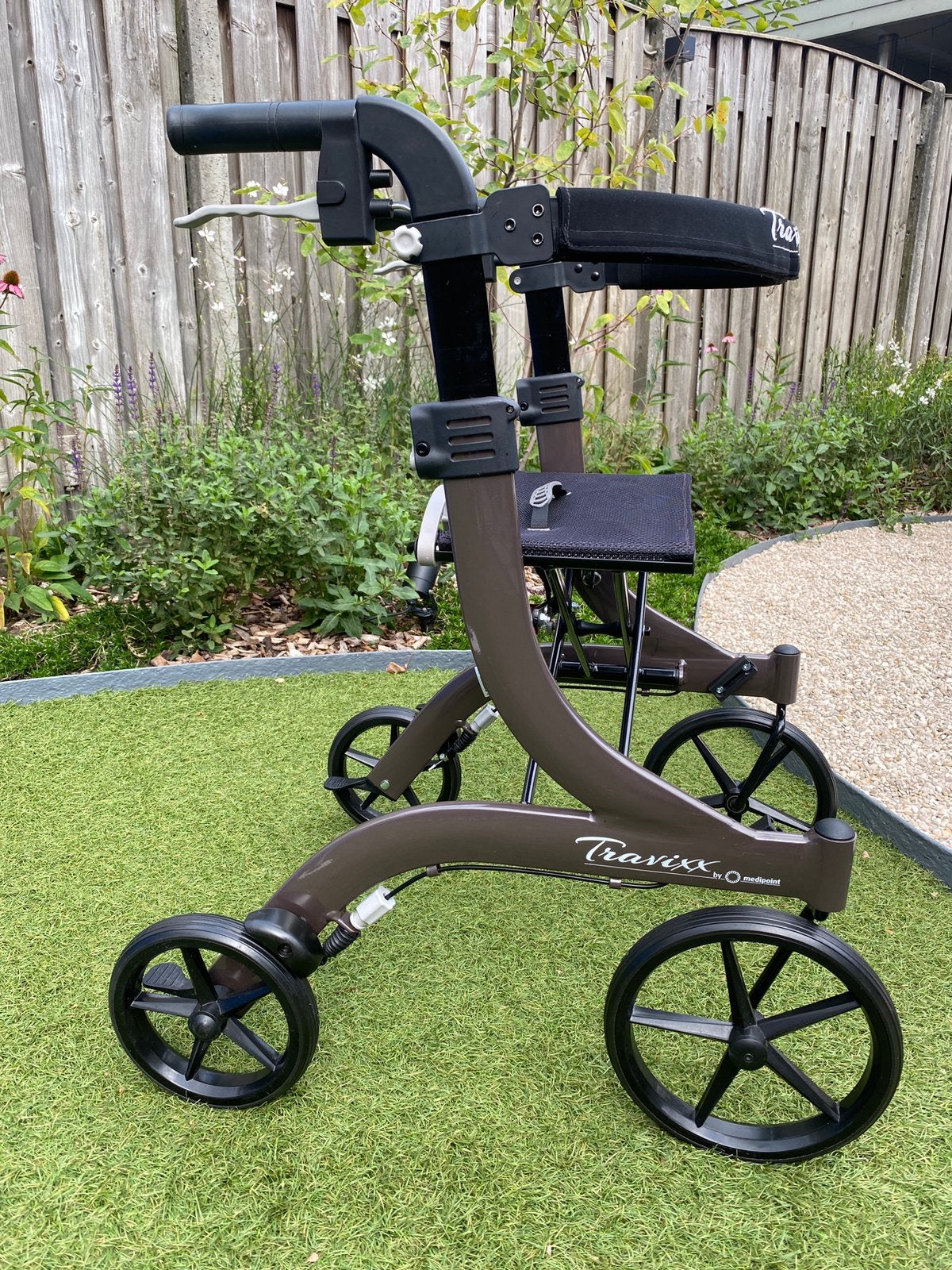 Travixx Classic S - Medipoint rollator + rugband, Diversen, Ophalen, Lichtgewicht, Zo goed als nieuw