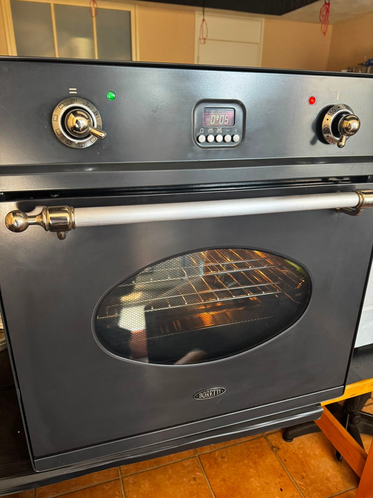 Boretti oven 60cm zie foto's INBOUW model direct beschikbaar, Ophalen, Gebruikt, Hete lucht, 60 cm of meer