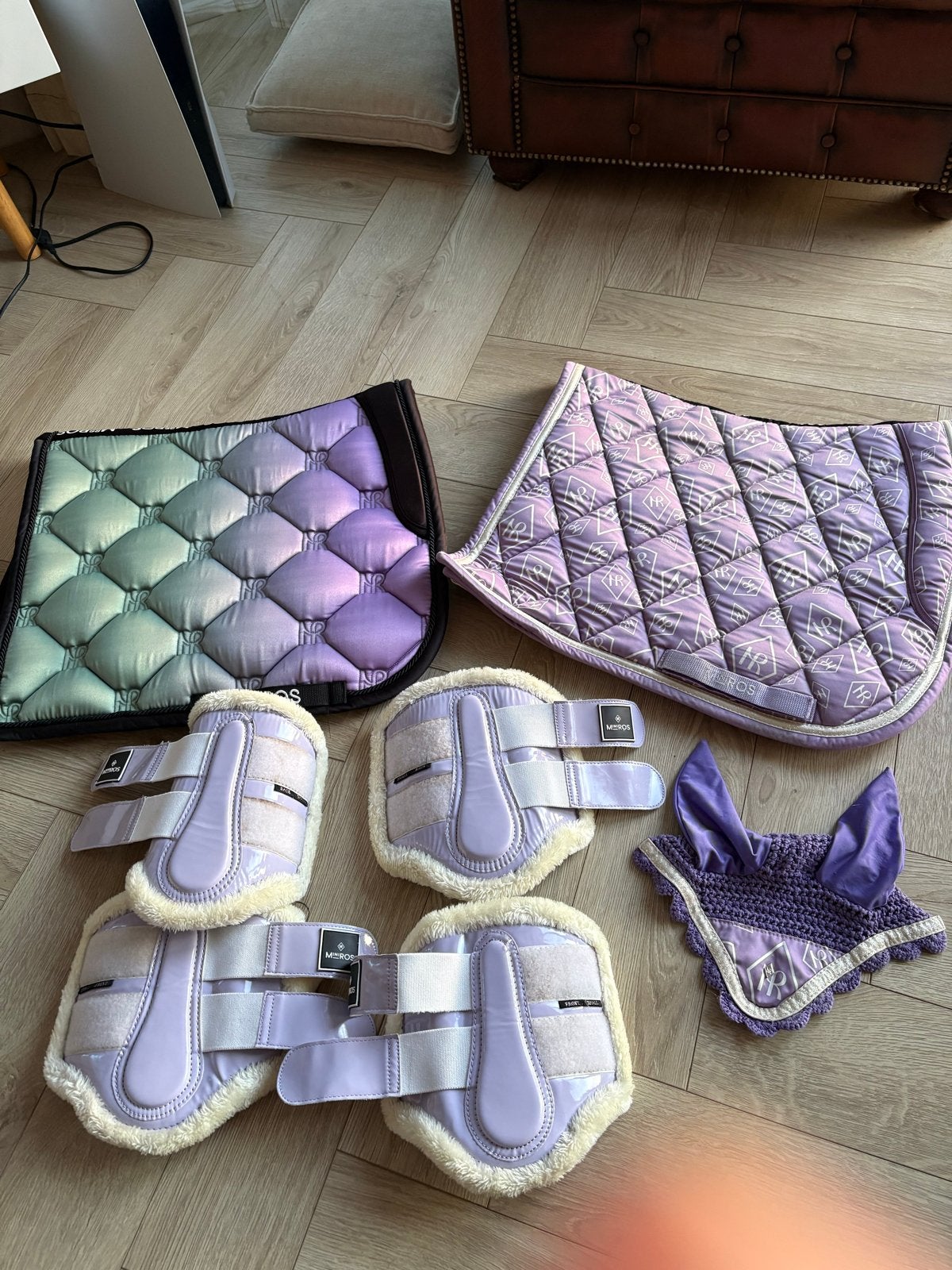 Mrs ros ponyset paars, Ophalen of Verzenden, Zo goed als nieuw, Dressuur