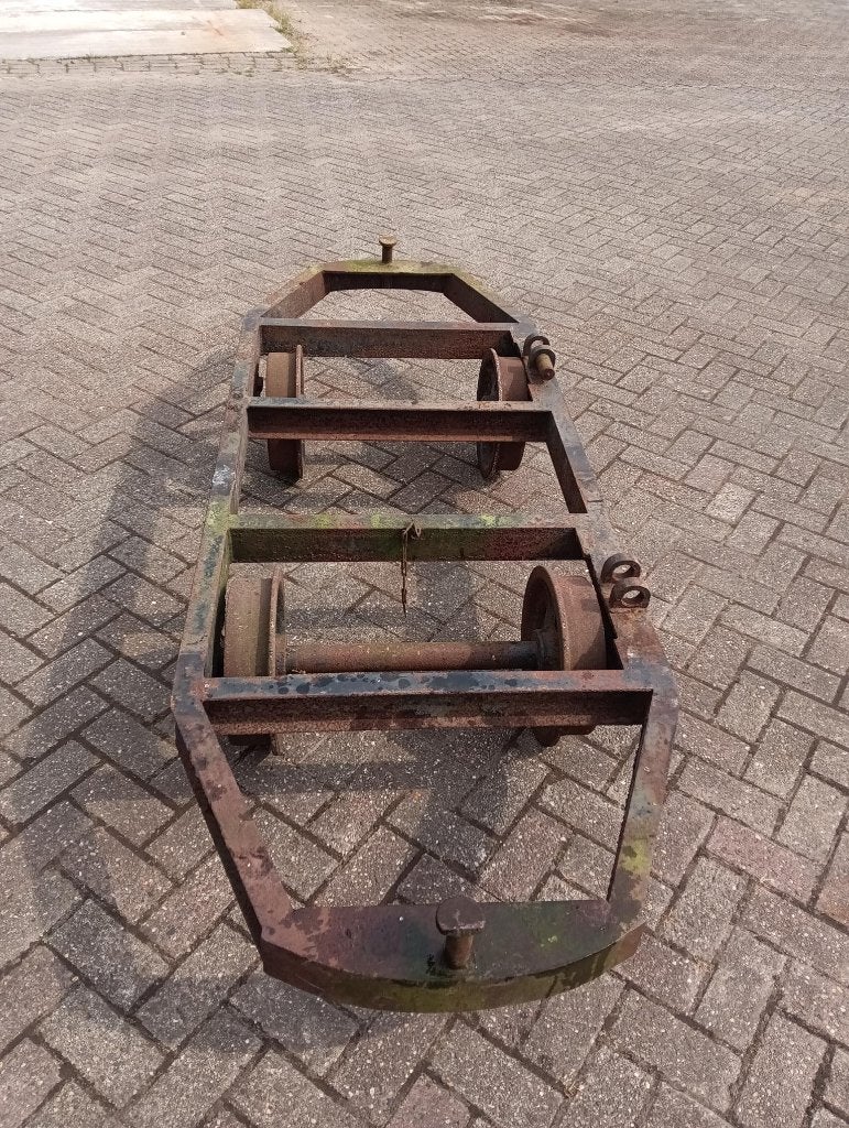 Authentiek stalen lorrie onderstel (smalspoor / turfkar), Ophalen