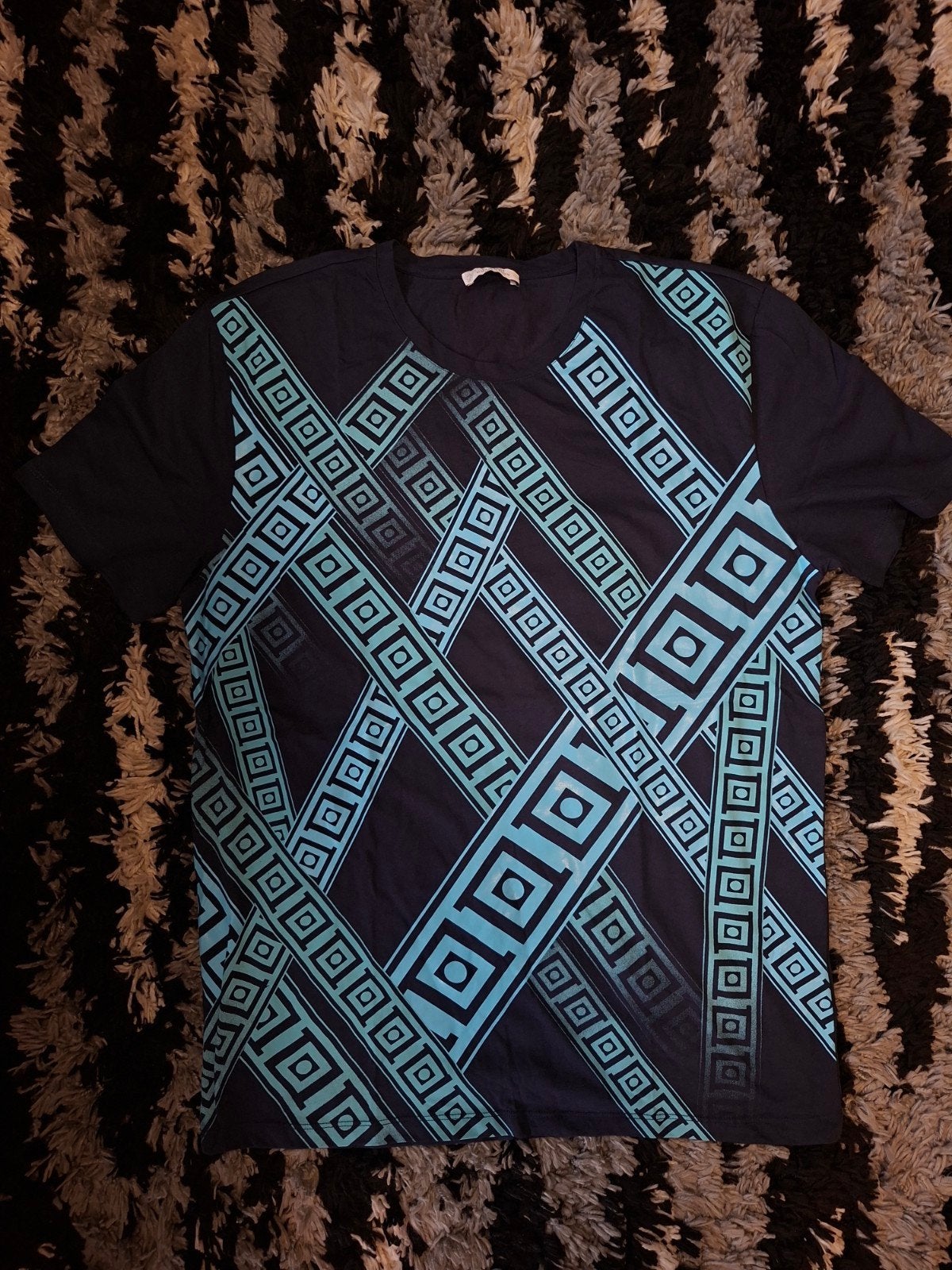 Versace Collection T-shirt XL - Zomerse Look, Blauw, Maat 56/58 (XL), Ophalen of Verzenden, Zo goed als nieuw