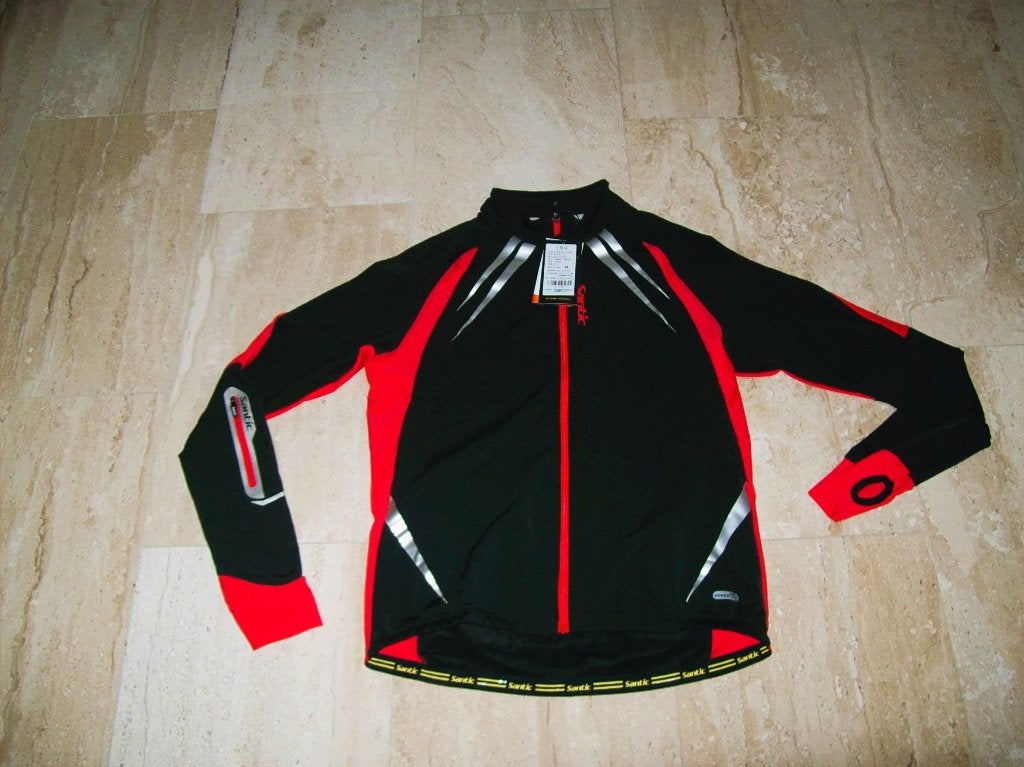 Nieuwe Jersey van santic zwart/rood maat M, 3XL, Dames, Santic, Nieuw, Overige maten