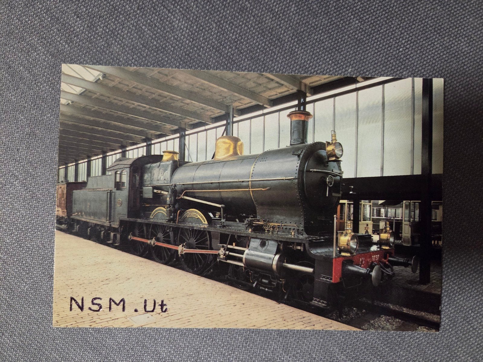 NS 3737 Locomotief Ansichtkaart - Nederlands Spoorwegmuseum, Ophalen of Verzenden