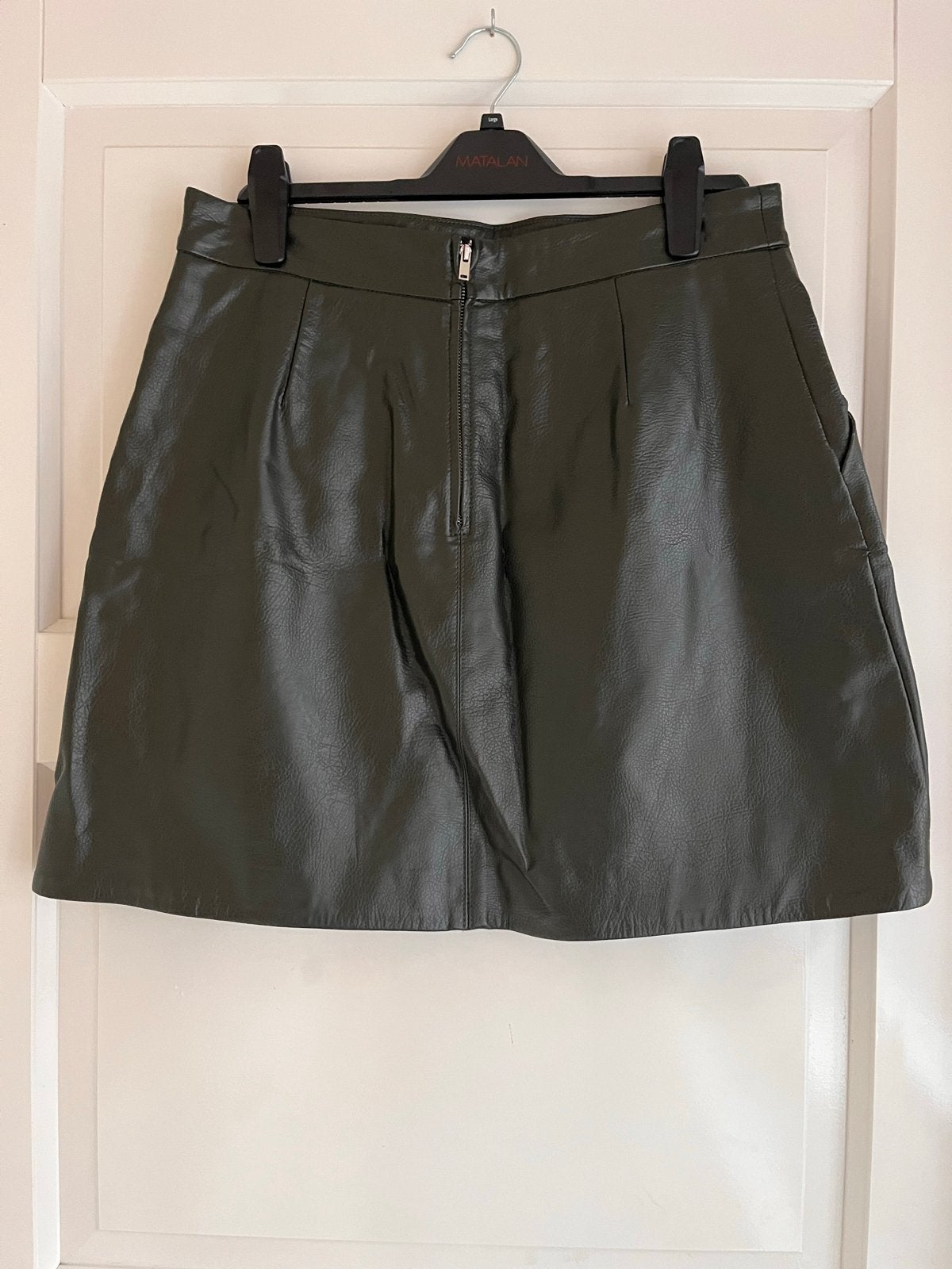 Warehouse Groene Faux Leren Minirok Maat 40, Maat 38/40 (M), Ophalen of Verzenden, Zo goed als nieuw, Boven de knie