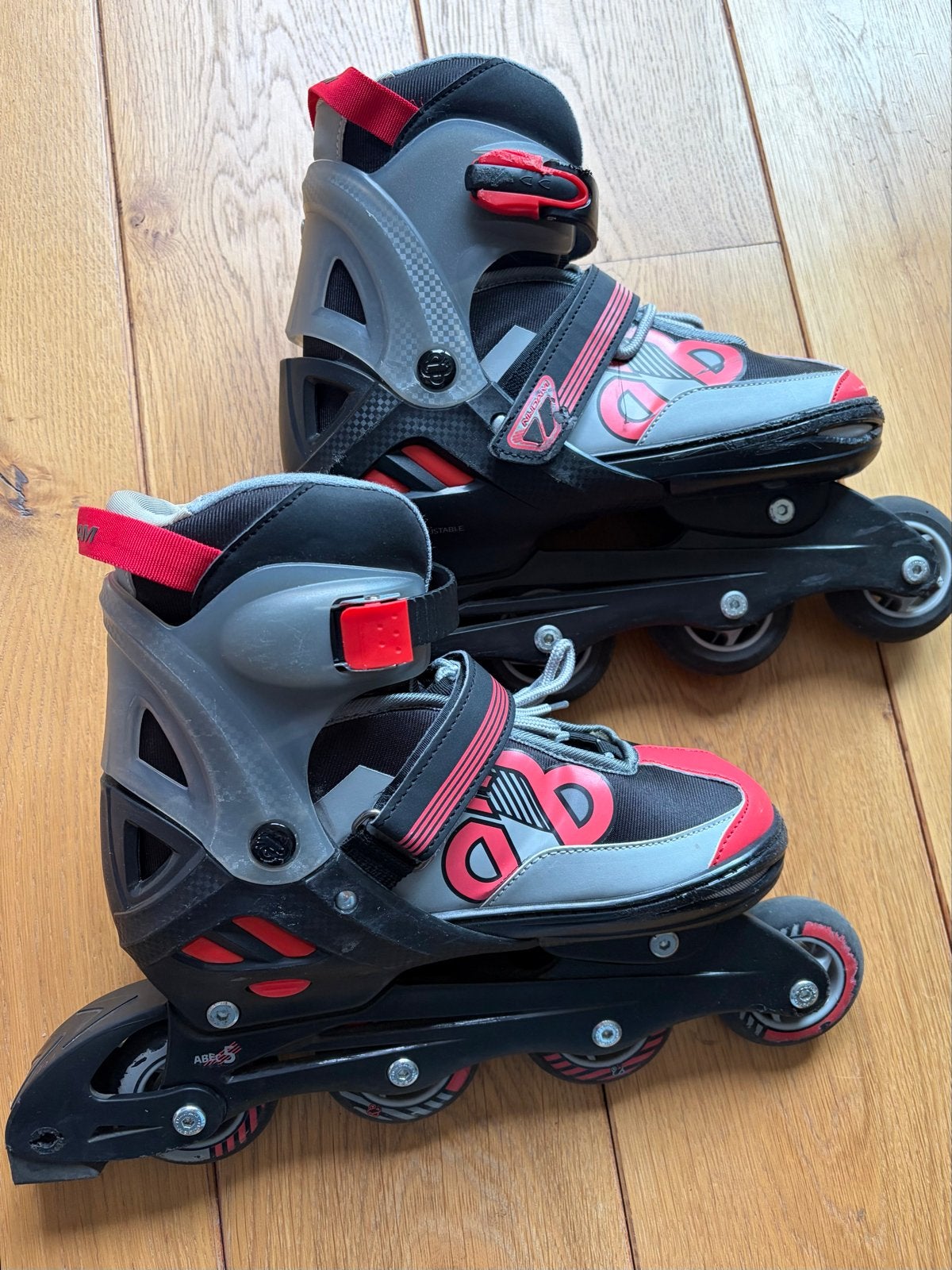 Nijdam Skeelers met Schaatsijzers - Maat Verstelbaar 37-40, Ophalen of Verzenden, Verstelbaar, Gebruikt