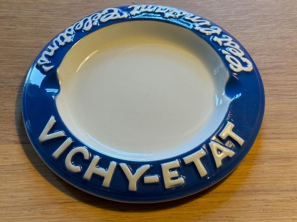 Vichy-Etat asbak, Blauw, Ophalen of Verzenden, Zo goed als nieuw, Modern