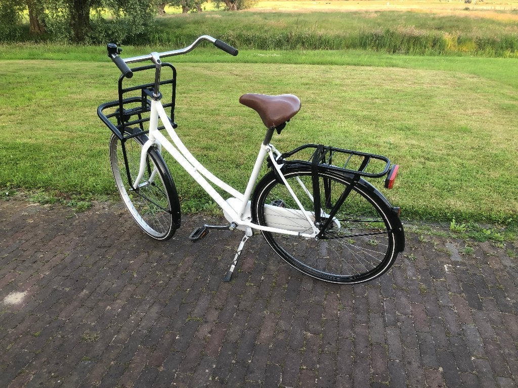 fiets transportfiets frame 56 cm 28inch banden voorrek, Terugtraprem, Gebruikt, 56 cm of meer, Ophalen