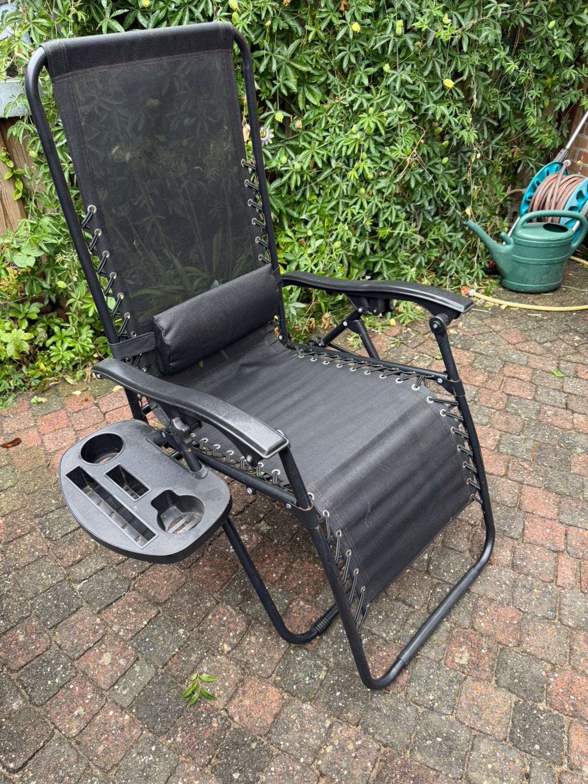 2 maal Relax stoel zwart, Ophalen, Zo goed als nieuw, Kunststof, Inklapbaar