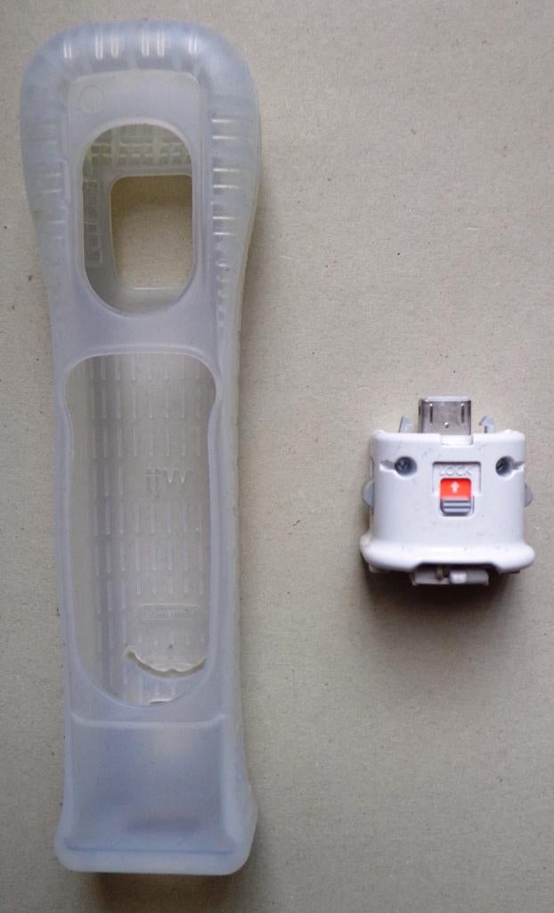 Originele Motion Plus Adapter Wit +verlengd siliconen hoesje, Ophalen of Verzenden, Zo goed als nieuw, Zonder controller