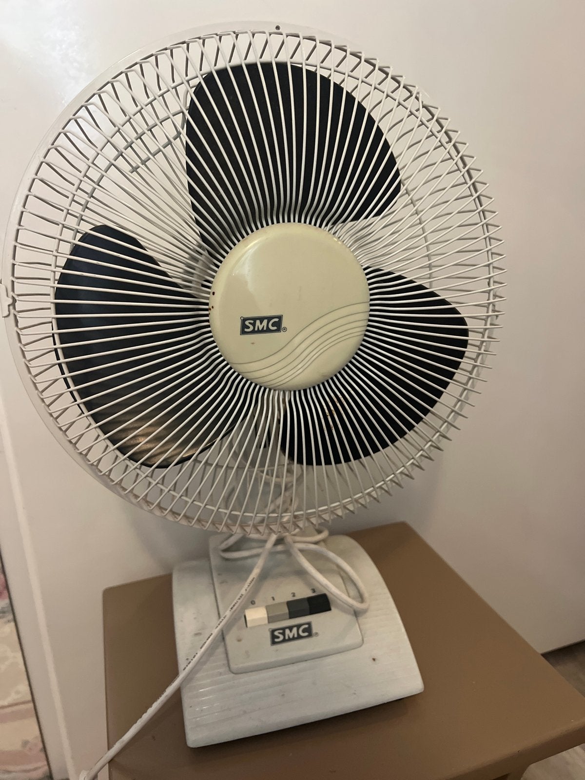 SMC Tafelventilator - Compact en Krachtig, Witgoed en Apparatuur, Ophalen of Verzenden, Gebruikt, Tafelventilator