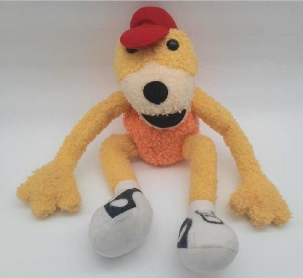 Flat Eric (door Mr. Oizo) knuffel jaren '90 ca. 30cm lang, Ophalen of Verzenden, Gebruikt, Overige typen, Middelgroot (20 tot 80 cm)