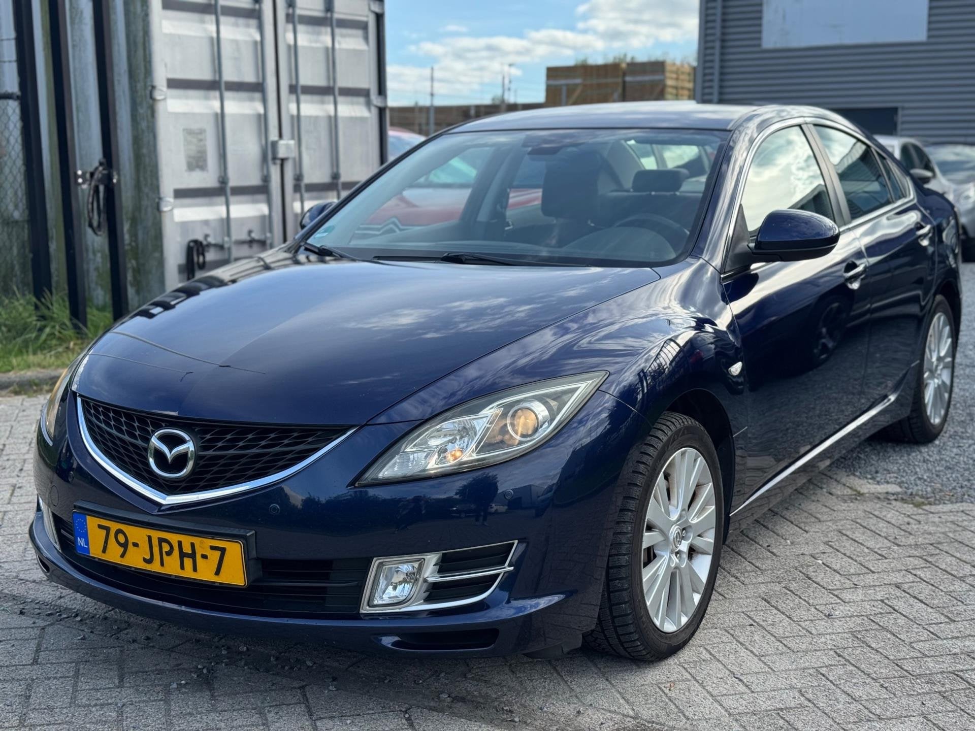Mazda 6 1.8 Touring Airco Navi Elektrische Ramen, 15 km/l, Gebruikt, 4 cilinders, Blauw
