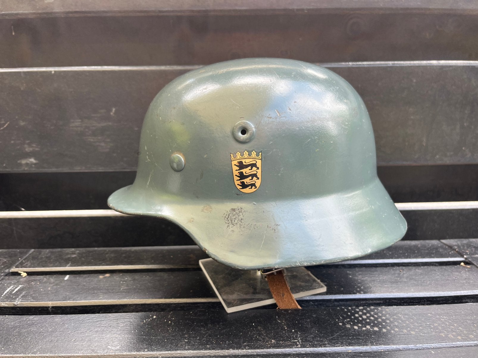 M53 helm BGS, Verzamelen, Ophalen of Verzenden, Landmacht, Duitsland, Helm of Baret