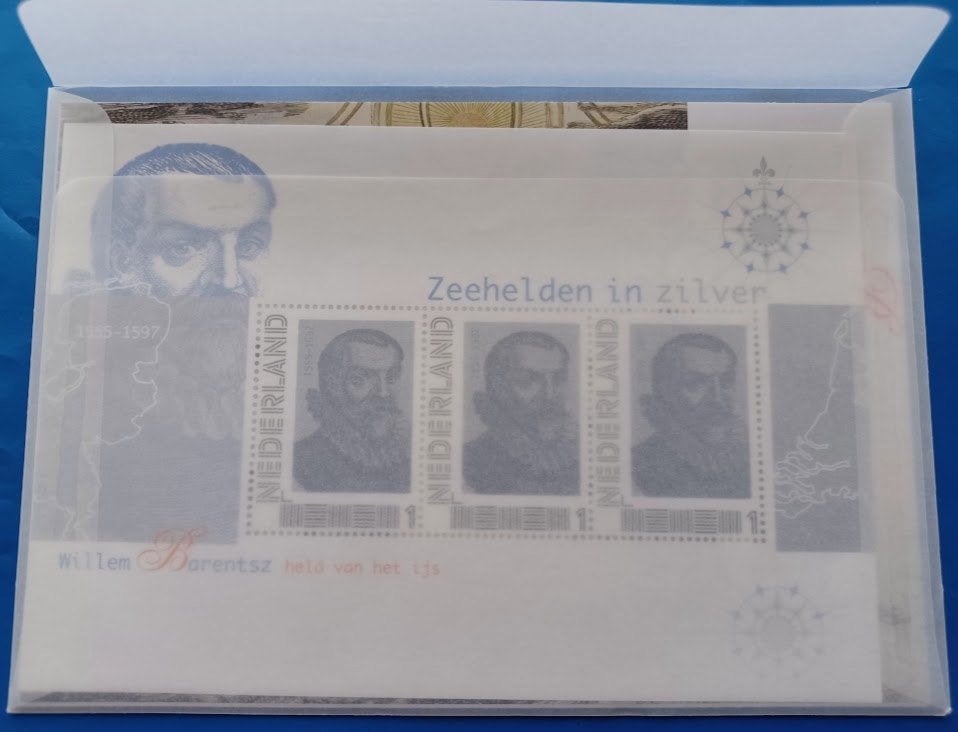 Postset Zeehelden in zilver 5 Willem Barentsz - 2012, Verzenden, Na 1940, Postfris