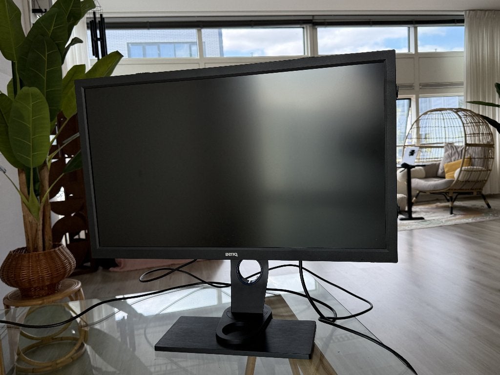 BenQ SW2700PT Monitor met Zonnekap, Computers en Software, IPS, In hoogte verstelbaar, Zo goed als nieuw, DisplayPort
