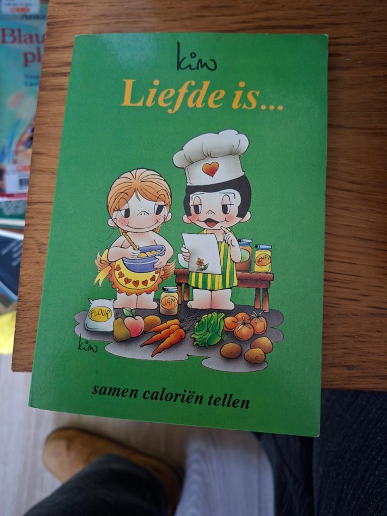 Liefde is... samen calorieën tellen - Kim (1e druk 1989), Eén stripboek, Ophalen of Verzenden, Zo goed als nieuw, Kim