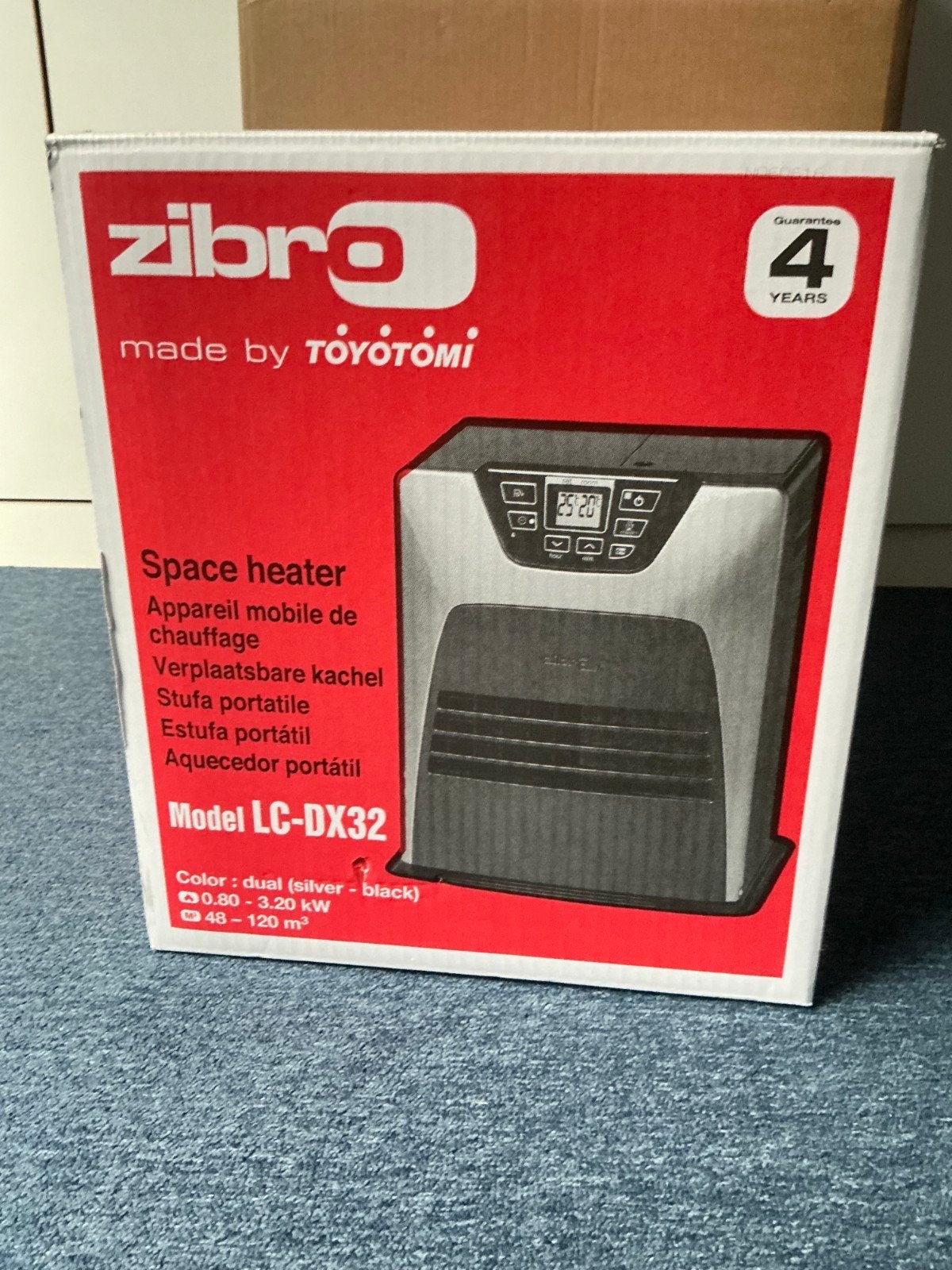 Zibro LC-DX32 Petroleumkachel met 20L petroleum, Ophalen, Overige brandstoffen, Petroleumkachel, Zo goed als nieuw