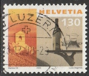Zwitserland 2000 1728 Dienblad 130c, Gest, Postzegels en Munten, Postzegels | Europa | Zwitserland, Ophalen of Verzenden, Gestempeld