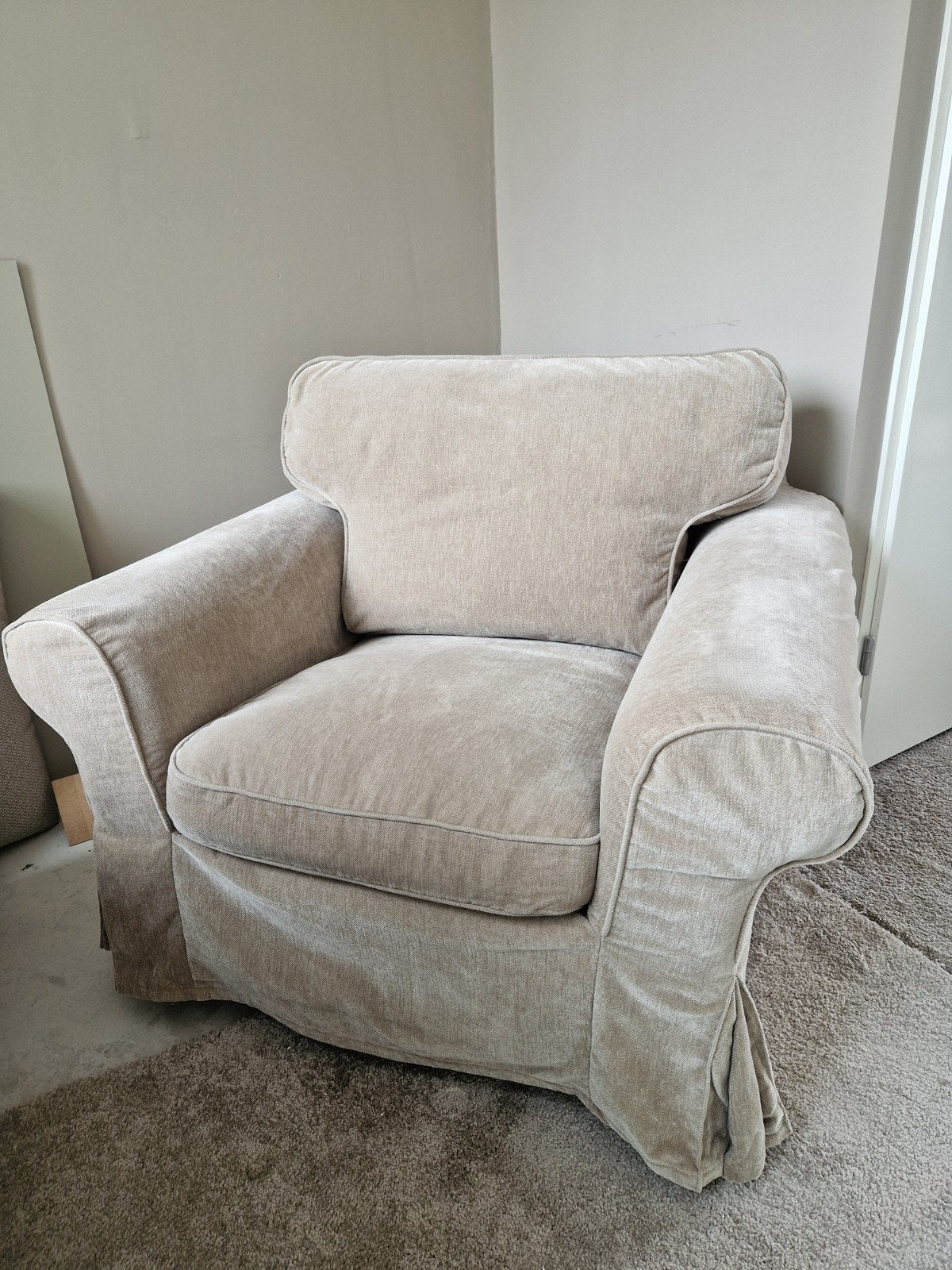 Ikea ektorp fauteuil, Huis en Inrichting, Ophalen, 75 tot 100 cm, Zo goed als nieuw, Stof