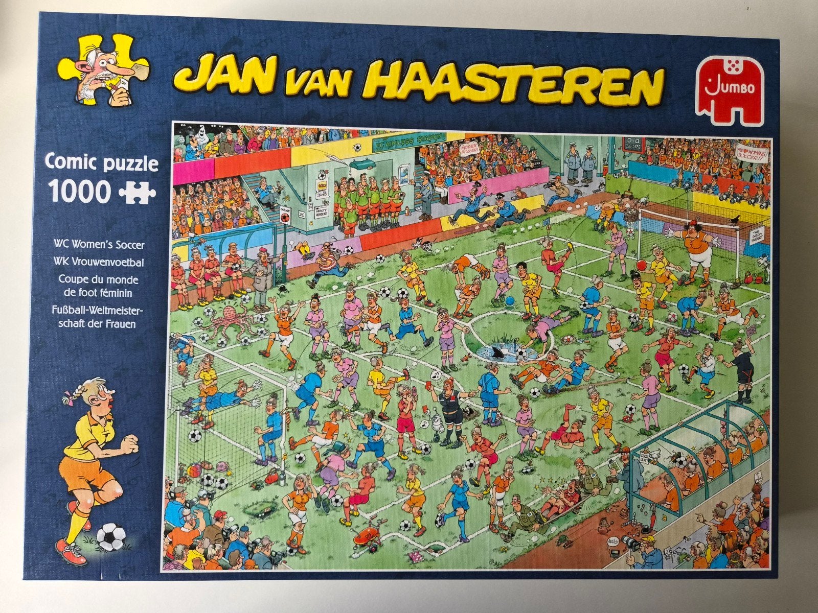 Jan van Haasteren legpuzzel - Rondje Texel - 1000 stukjes, Ophalen of Verzenden, 500 t/m 1500 stukjes, Zo goed als nieuw, Legpuzzel