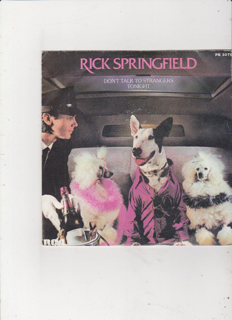 7" Single Rick Springfield - Don't talk to strangers, Gebruikt, 7 inch, Single, Dance